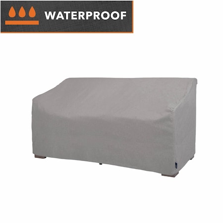 Modern Leisure Garrison Patio Loveseat Cover, Waterproof, Small, 55 in. L x 33 in. W x 38 in. H, Granite 3121